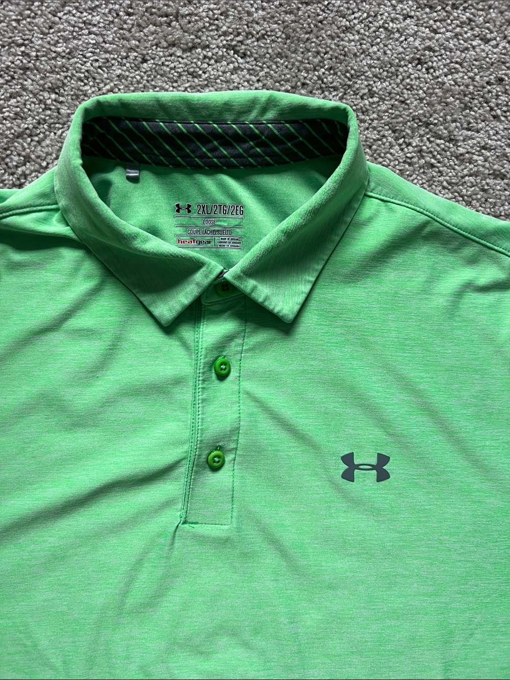 Two under armour short sleeve polo shirts men’s size XXL - Picture 2 of 3
